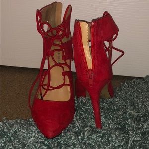 Express Red High Heels